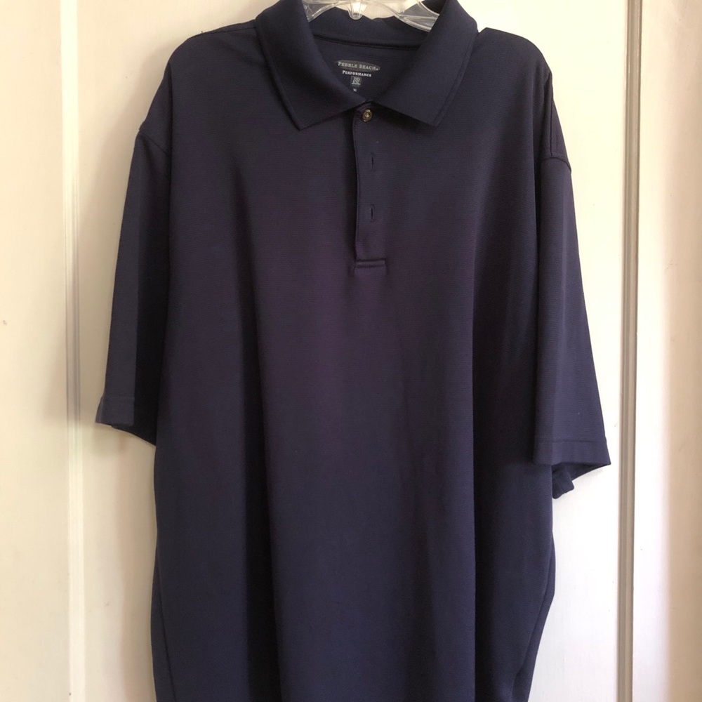 men’s navy blue golf shirt